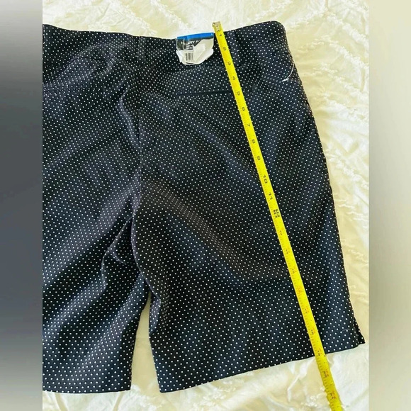 Hilary Radley pokadot Bermuda shorts women size Large - Picture 6 of 7